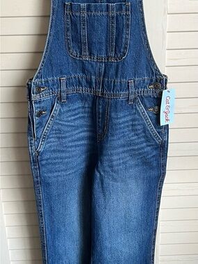 Cat & Jack Denim Bib Overalls - Blue Wash